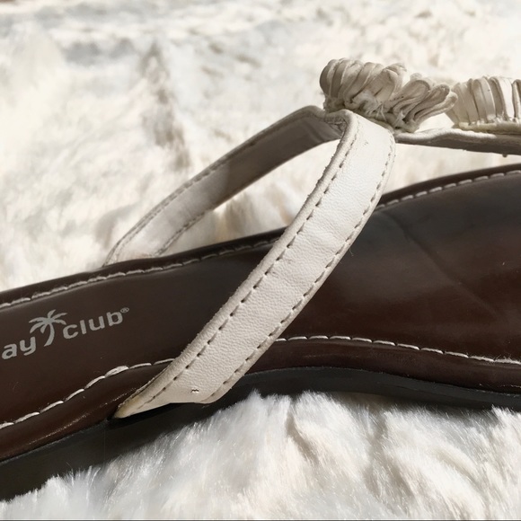 Montego Bay Club Flat Thong Slip On Sandals Size 7 - Picture 4 of 14